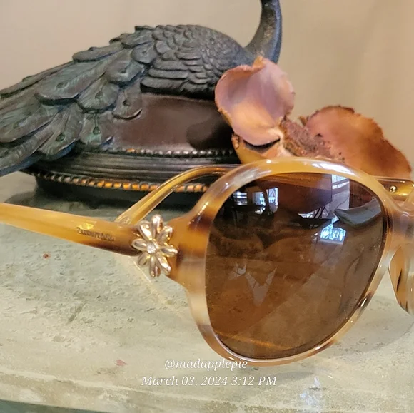Tiffany & Co TF4068 SunglasseDaisy Mother of Pearl Havanah Tortoise Luxury #51 - Picture 1 of 15